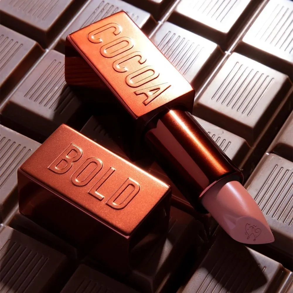 Too Faced Ganache Cocoa Bold Lipstick- Rosy Terracotta Nude